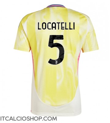 Juventus Manuel Locatelli #5 Seconda Maglia 2024-25 Manica Corta